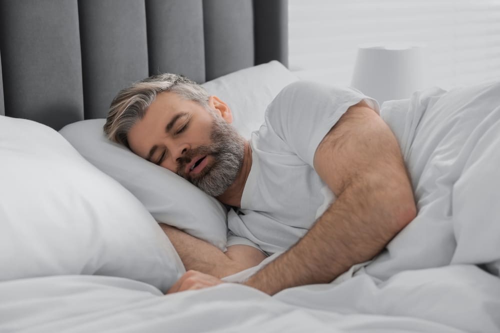man is sleeping
